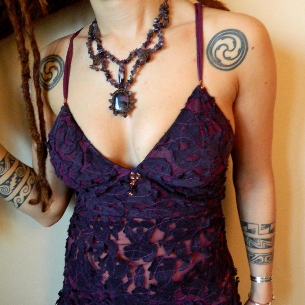 Purple Haze Mini Dress - handmade Etsy